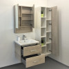 Comforty Зеркальный шкаф Парма 60 дуб дымчатый