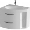 De Aqua Мебель для ванной Трио Люкс New 80 L, зеркало Экстра EXT 80 F
