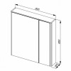 Aquanet Зеркальный шкаф "Орлеан 80" белый