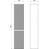 ASB-Mebel Шкаф пенал Мирано 35 подвесной слоновая кость/шиншилла серая