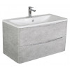 BelBagno Тумба с раковиной Acqua 90 подвесная Cemento Verona Grigio