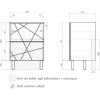 Vigo Тумба с раковиной Geometry 2-600 Como белая