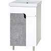 Misty Тумба под раковину Примула 50 бетон/белая