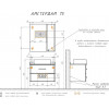 Comforty Зеркальный шкаф Амстердам 75 белый
