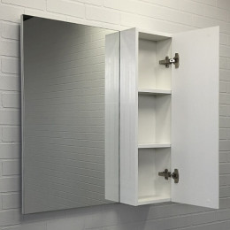 Comforty Зеркальный шкаф Амстердам 75 белый