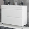 Corozo Тумба с раковиной Юрма 100 Z2 белая