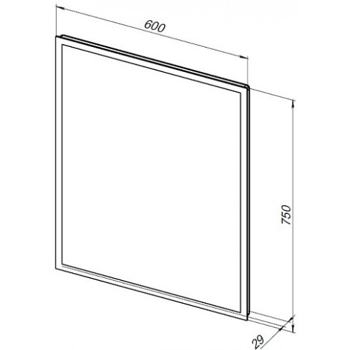 Aquanet Зеркало Оптима 60x75