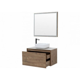 Aquanet Зеркало Nova Lite 90 дуб рустикальный