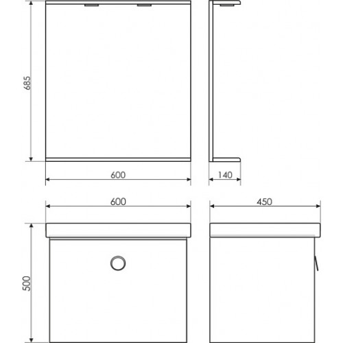 Comforty Зеркало К 60