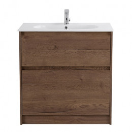 BelBagno Тумба с раковиной Kraft 100 напольная Rovere Tabacco с раковиной LOV-1000-LVB