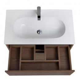 BelBagno Тумба с раковиной Kraft 100 напольная Rovere Tabacco с раковиной LOV-1000-LVB