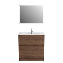 BelBagno Тумба с раковиной Kraft 100 напольная Rovere Tabacco с раковиной LOV-1000-LVB