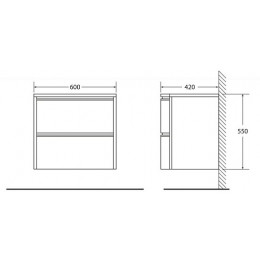 BelBagno Тумба с раковиной PROSPERO BB800DVC/TO Tortora Opaco