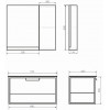 Comforty Мебель для ванной Бонн 90 (Quadro) подвесная дуб темный