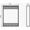 Comforty Зеркало Марсель 60 белое матовое