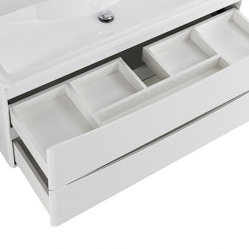 BelBagno Тумба с раковиной Acqua 120 подвесная Bianco Lucido