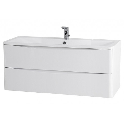 BelBagno Тумба с раковиной Acqua 120 подвесная Bianco Lucido
