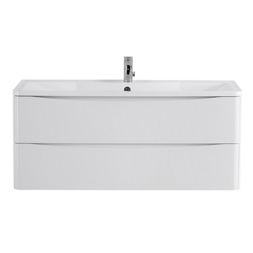 BelBagno Тумба с раковиной Acqua 120 подвесная Bianco Lucido