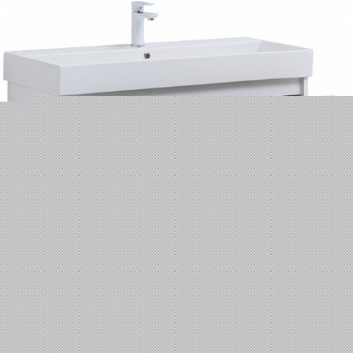 Aquanet Тумба с раковиной Nova Lite 100 белая глянцевая