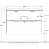 BelBagno Тумба с раковиной Marino-H60 90 подвесная Rovere Moro
