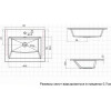 Aquanet Тумба с раковиной Lino 60 подвесная белая матовая