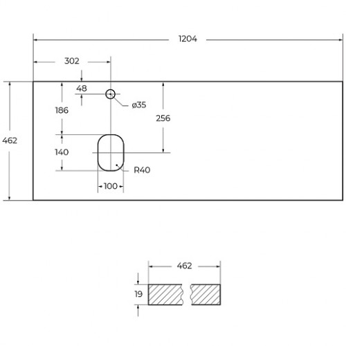 BelBagno Тумба с раковиной Kraft 120 подвесная Bianco Opaco столешница EK-120-AS-BO-L