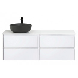 BelBagno Тумба с раковиной Kraft 120 подвесная Bianco Opaco столешница EK-120-AS-BO-L