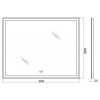 BelBagno Зеркало SPC-GRT-900-800-LED-TCH-WARM