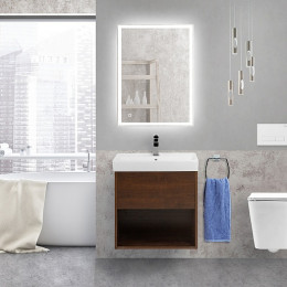 BelBagno Тумба с раковиной Neon 50 подвесная Rovere Scuro