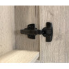 Comforty Зеркальный шкаф Бонн 75 дуб дымчатый/графит
