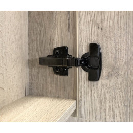Comforty Зеркальный шкаф Бонн 75 дуб дымчатый/графит