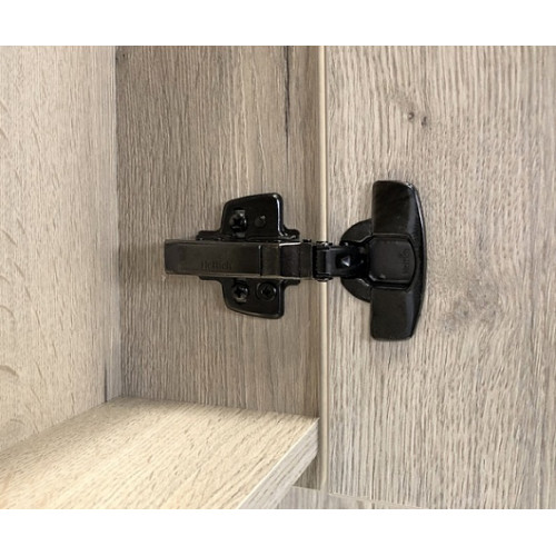Comforty Зеркальный шкаф Бонн 75 дуб дымчатый/графит