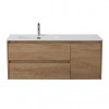 BelBagno Тумба с раковиной Kraft 120 L подвесная Rovere Nebrasca Nature