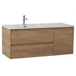 BelBagno Тумба с раковиной Kraft 120 L подвесная Rovere Nebrasca Nature