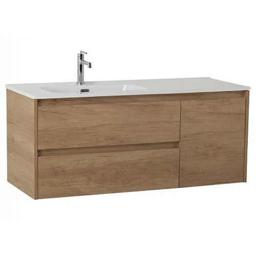 BelBagno Тумба с раковиной Kraft 120 L подвесная Rovere Nebrasca Nature