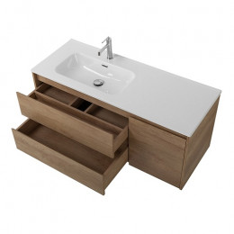 BelBagno Тумба с раковиной Kraft 120 L подвесная Rovere Nebrasca Nature