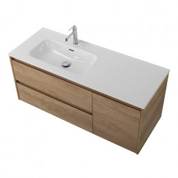 BelBagno Тумба с раковиной Kraft 120 L подвесная Rovere Nebrasca Nature