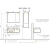 Comforty Тумба с раковиной Лиссабон 95 L подвесная дуб темный
