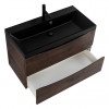 BelBagno Тумба с раковиной Marino 80 подвесная Rovere Moro с раковиной 80/45 AST-NERO