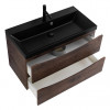 BelBagno Тумба с раковиной Marino 80 подвесная Rovere Moro с раковиной 80/45 AST-NERO