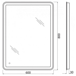 BelBagno Мебель для ванной Acqua 60 Bianco Lucido