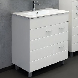 Comforty Мебель для ванной Модена 75 белая матовая
