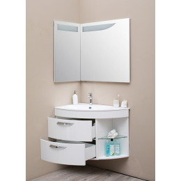 De Aqua Мебель для ванной Трио Люкс 90 L, зеркало Трио Люкс