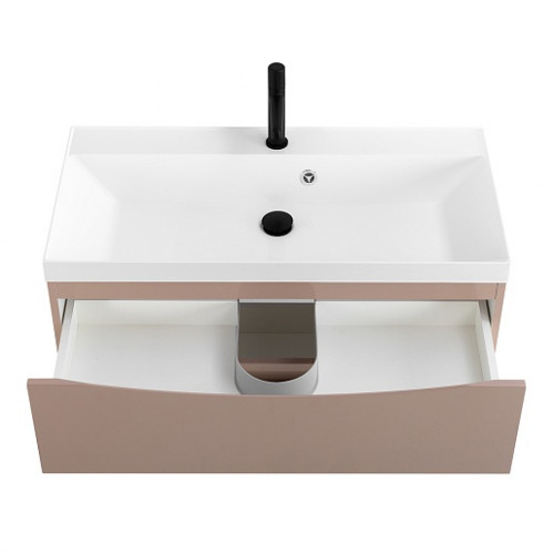 BelBagno Тумба с раковиной Marino 80 подвесная Capucino Lucido