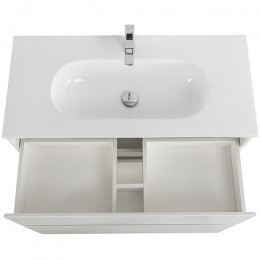 BelBagno Мебель для ванной Kraft 100 напольная Bianco Opaco с раковиной LOV-1000-LVB