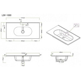 BelBagno Мебель для ванной Kraft 100 напольная Bianco Opaco с раковиной LOV-1000-LVB