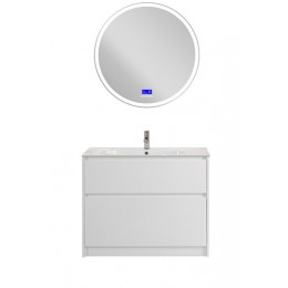 BelBagno Мебель для ванной Kraft 100 напольная Bianco Opaco с раковиной LOV-1000-LVB