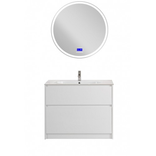 BelBagno Мебель для ванной Kraft 100 напольная Bianco Opaco с раковиной LOV-1000-LVB