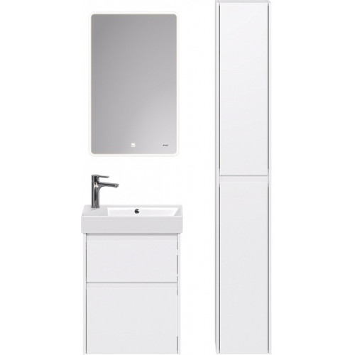 Dreja Тумба с раковиной Slim 55 подвесная белая
