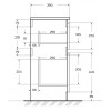 BelBagno Тумба с раковиной Kraft 39 50 напольная Rovere Tabacco